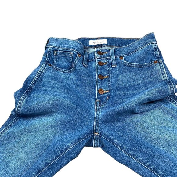 Madewell Jeans Women's 27 Blue 10" High Rise Skinny Button Fly - Picture 3 of 10